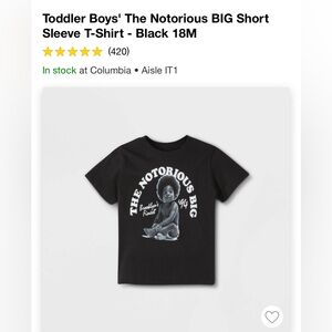 Notorious BIG Toddler T-Shirt